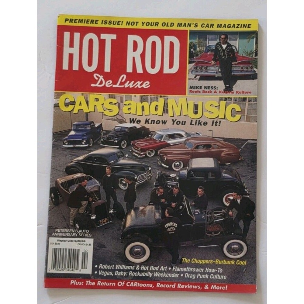 Vintage Hot Rod Deluxe Magazine Premiere Issue #1 1999 Mike Ness Choppers